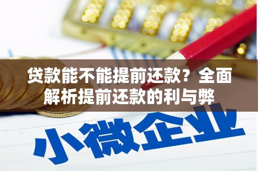 德阳贷款能不能提前还款？全面解析提前还款的利与弊