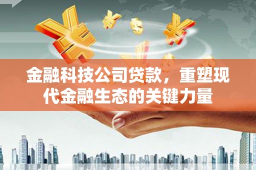 德阳金融科技公司贷款，重塑现代金融生态的关键力量