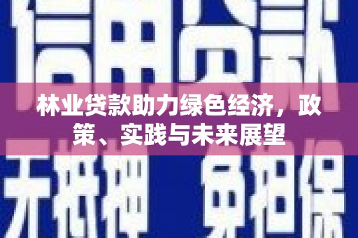 德阳林业贷款助力绿色经济，政策、实践与未来展望