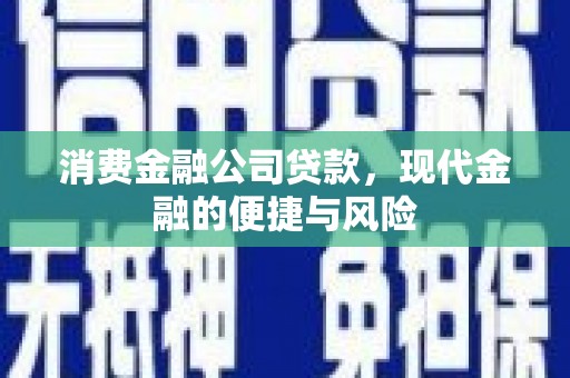 德阳消费金融公司贷款，现代金融的便捷与风险